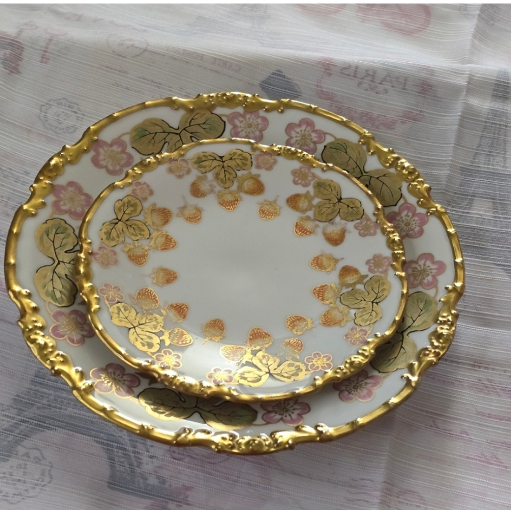2 vintage plates by Limoges P&P.